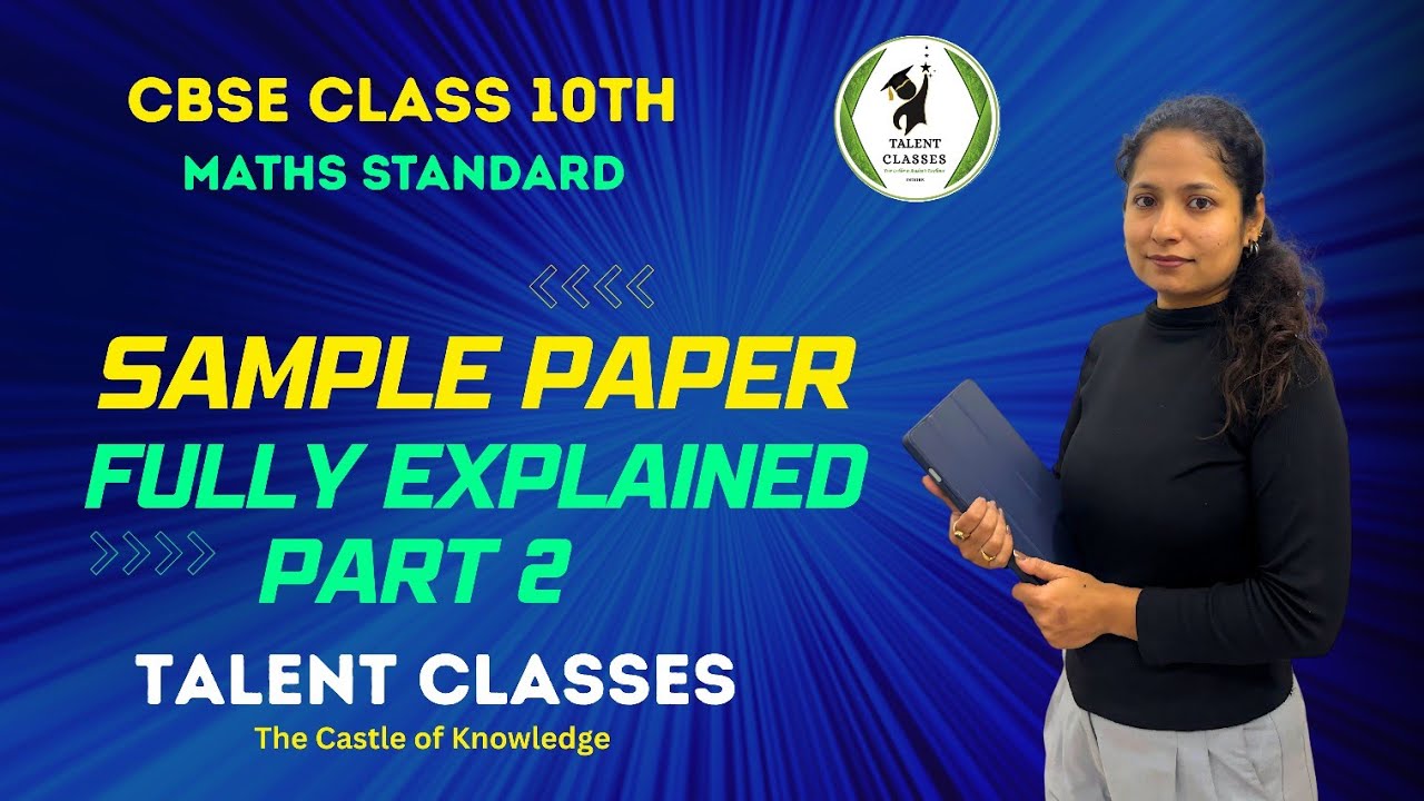 CBSE Class 10th Maths Standard Sample Paper Part 2 |Last time Preparation #trendingvideo #10thmaths 