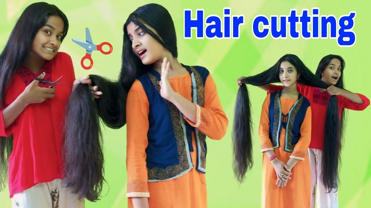 Hair cut on long hair is shown ll #bengalihairpley#hairstyle#vairal#haircutting#hairpley#hairlength