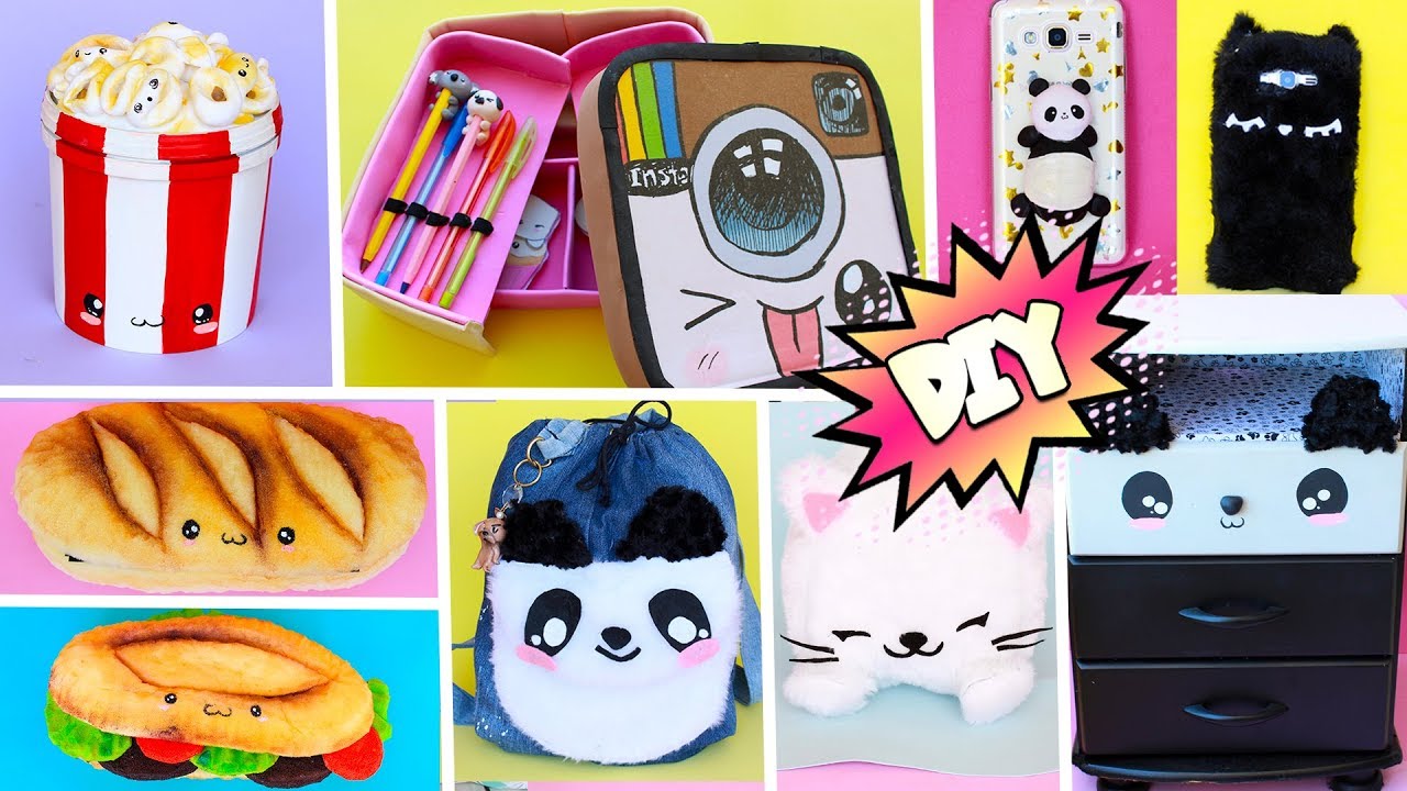 10 DIYS KAWAII compilation ideias que você precisa tentar