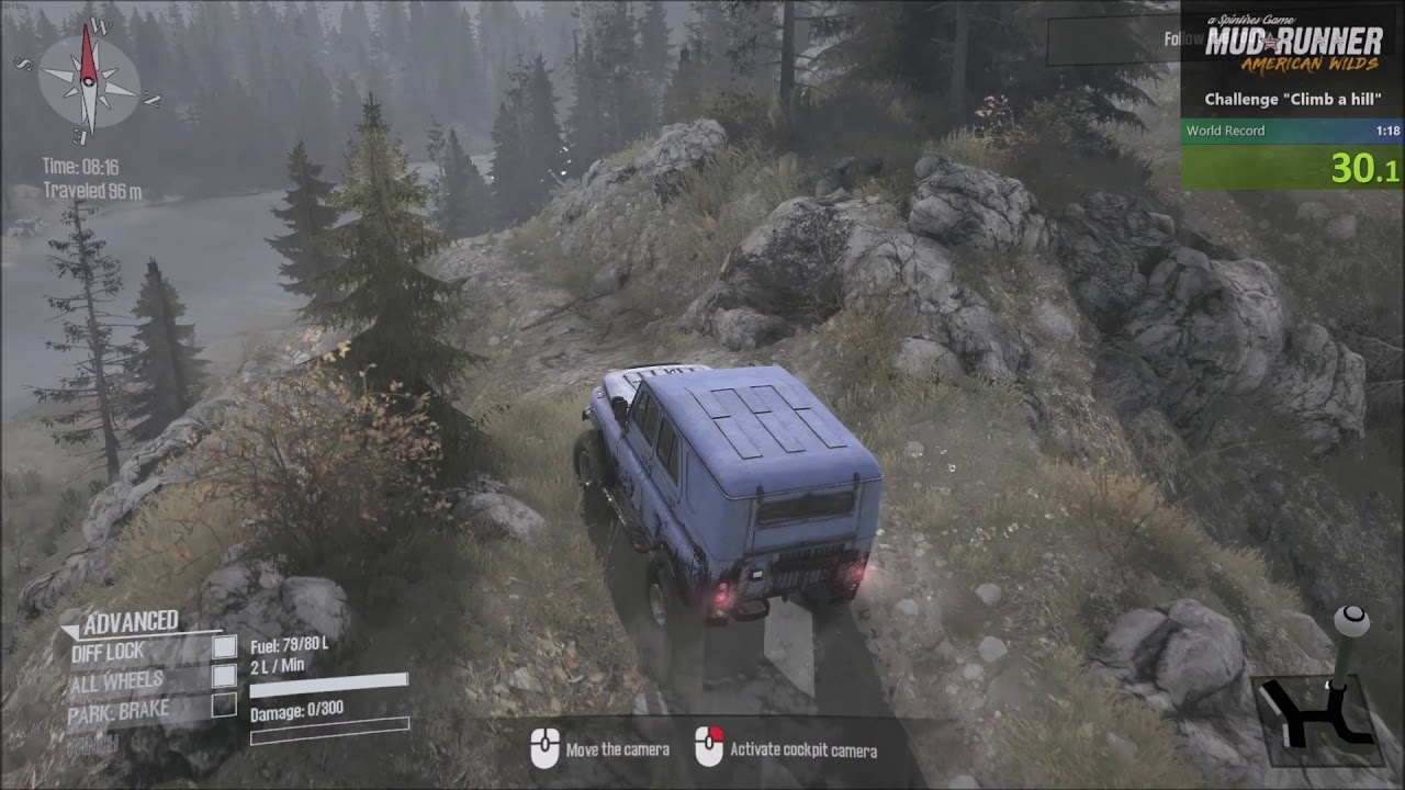 MudRunner Speedrun: Climb a Hill 1:16 - World Record