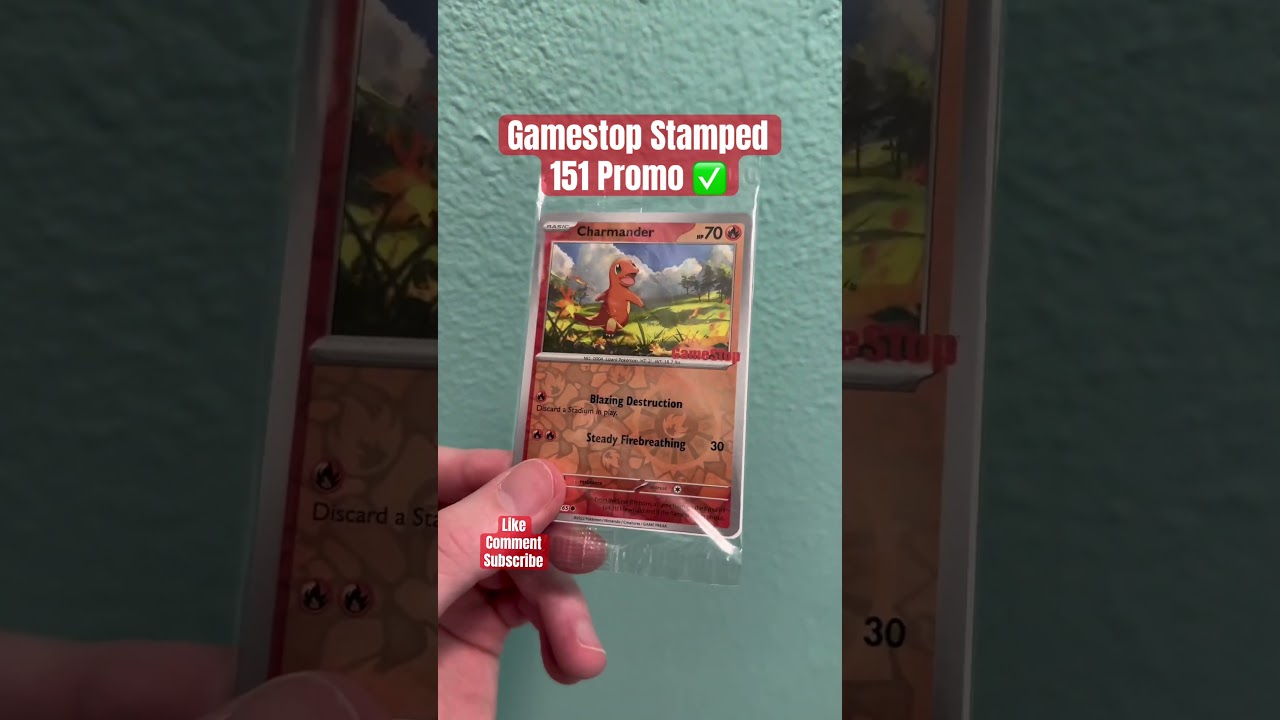 DON&rsquo;T FORGET to Get Your Gamestop Stamped 151 Charmander Promo!