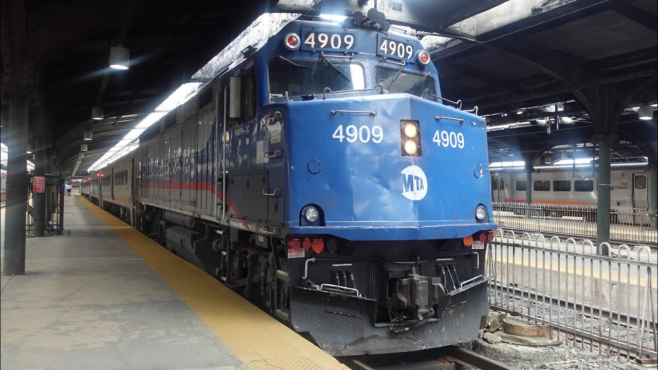 On-Board Train #2117 w/ F40PH 3C #4909 Leading from Hoboken Terminal to Spring Valley, NY