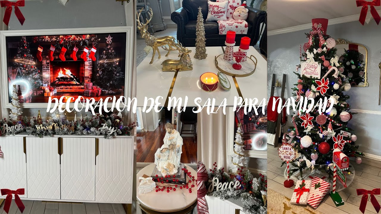 DECORACION DE MI SALA PARA NAVIDAD 2025/ IDEAS PARA DECORAR TU HOGAR 🎄