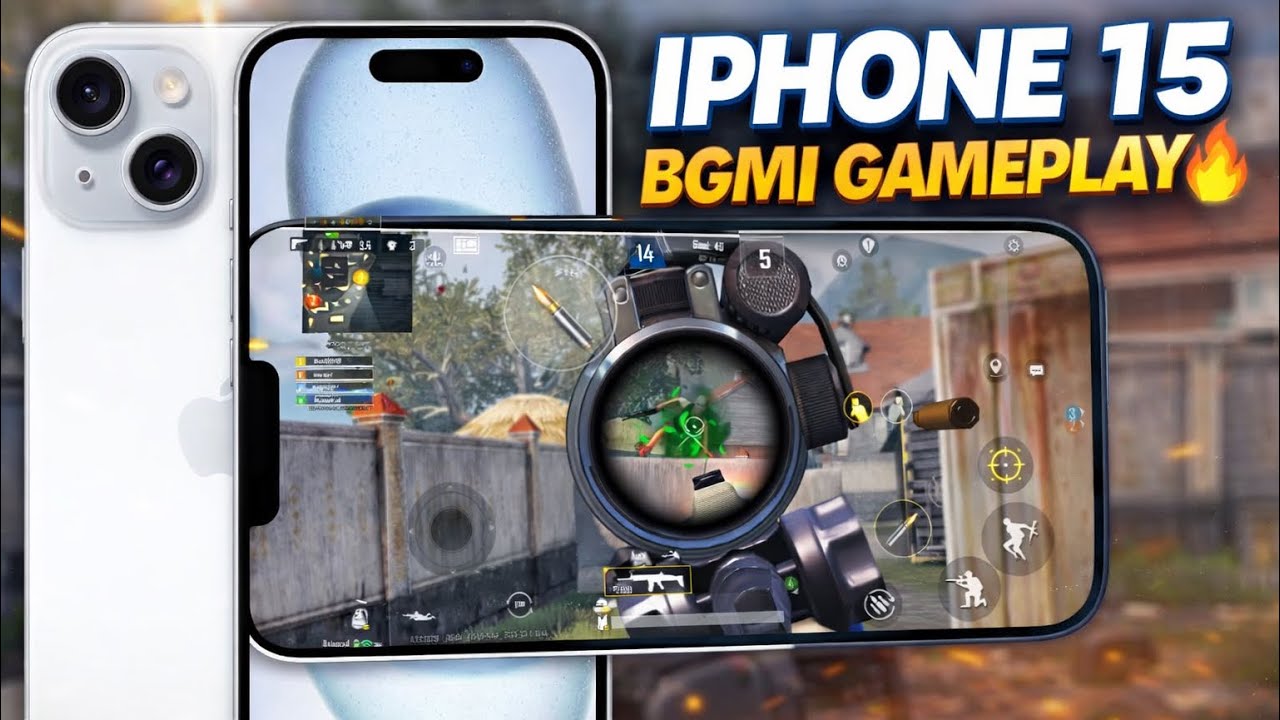 BGMI IN IPHONE 15!!🔥 60fps Gameplay #bgmi 