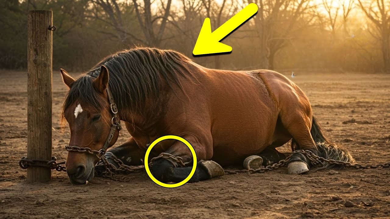 Férfi kiszabadít egy láncra vert vadlovat – pillanatokkal múlva a leghihetetlenebb köszönetet kapja