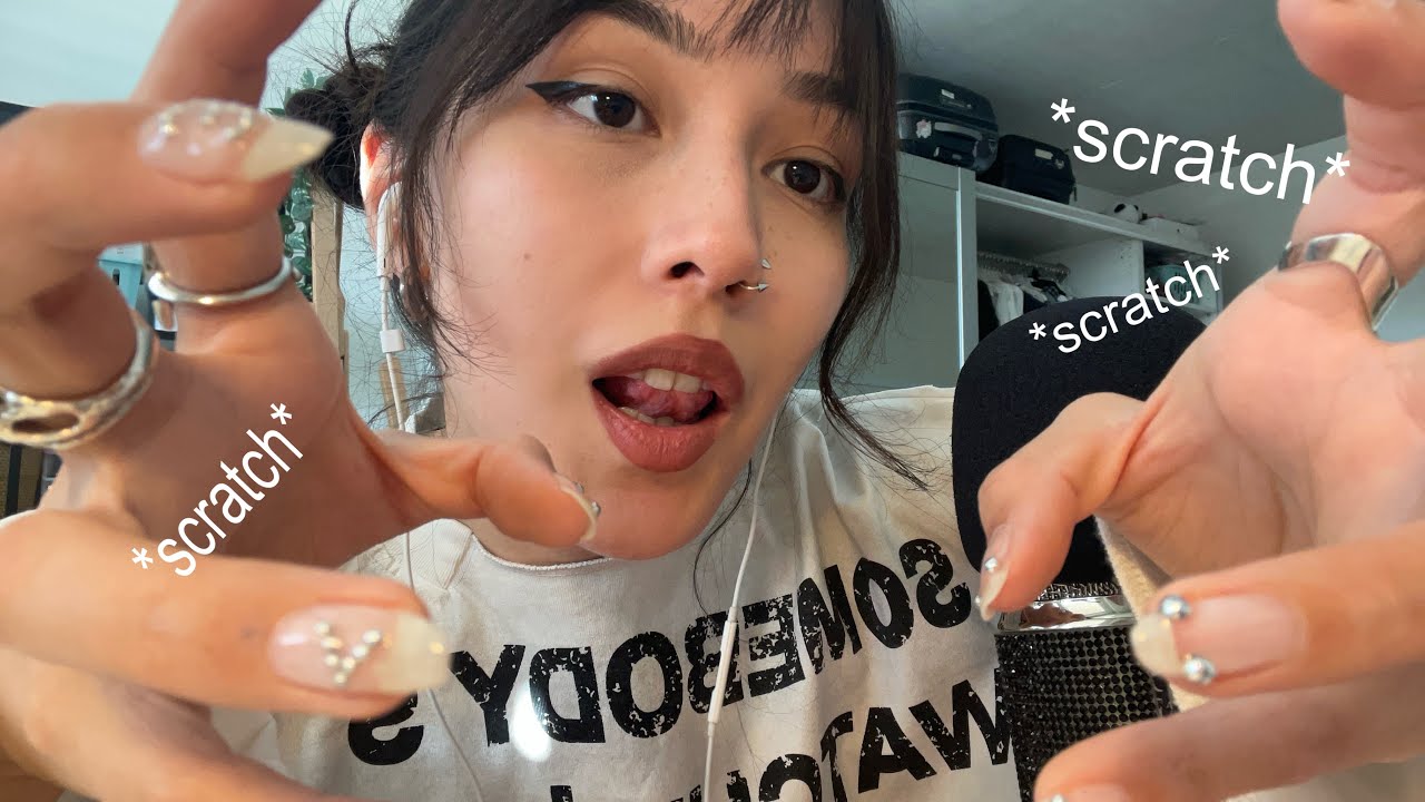 ASMR ☆ Nail Triggers & Mic Scratching and more