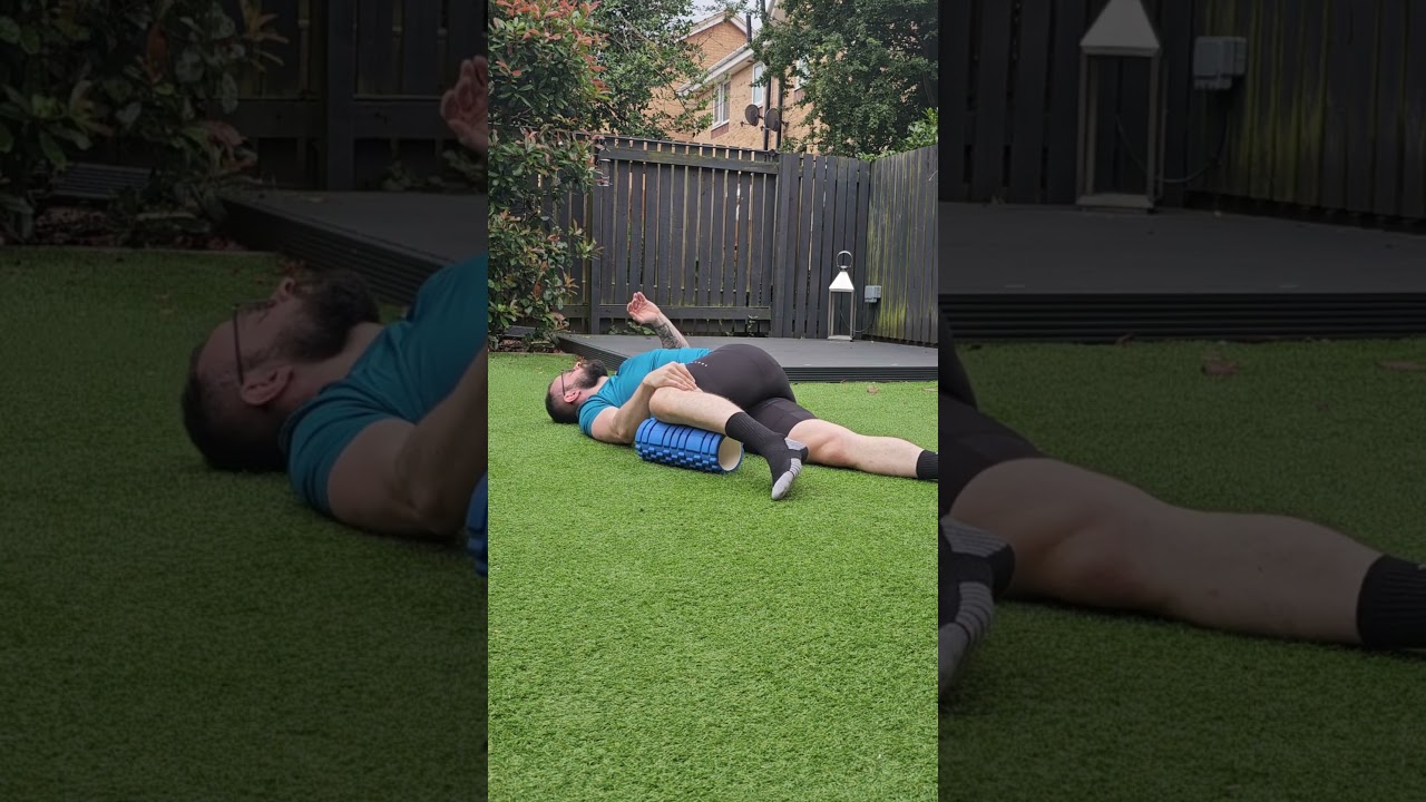 Lying Foam Roller T-Spine Rotation