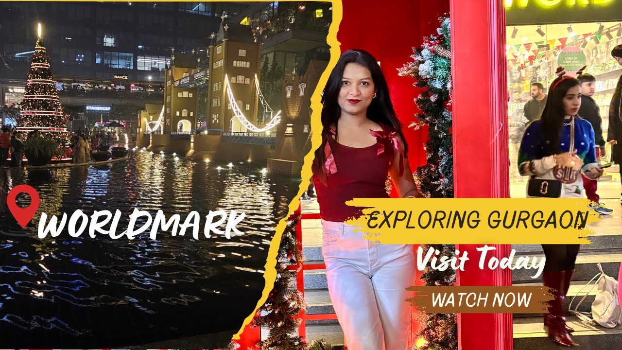 Worldmark Mall Gurgaon Visit | Food, Cafes, Ambience & Night Vibes | Full Vlog