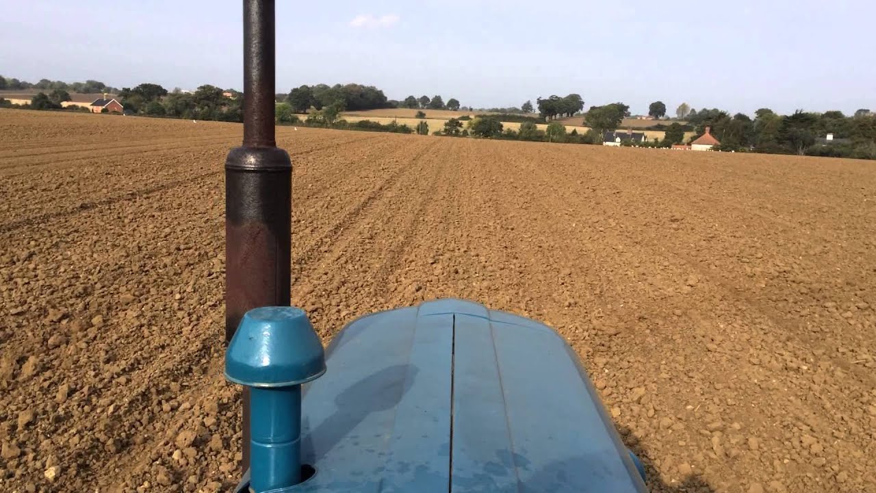 Fordson Power Major rolling in winter wheat 2014.
