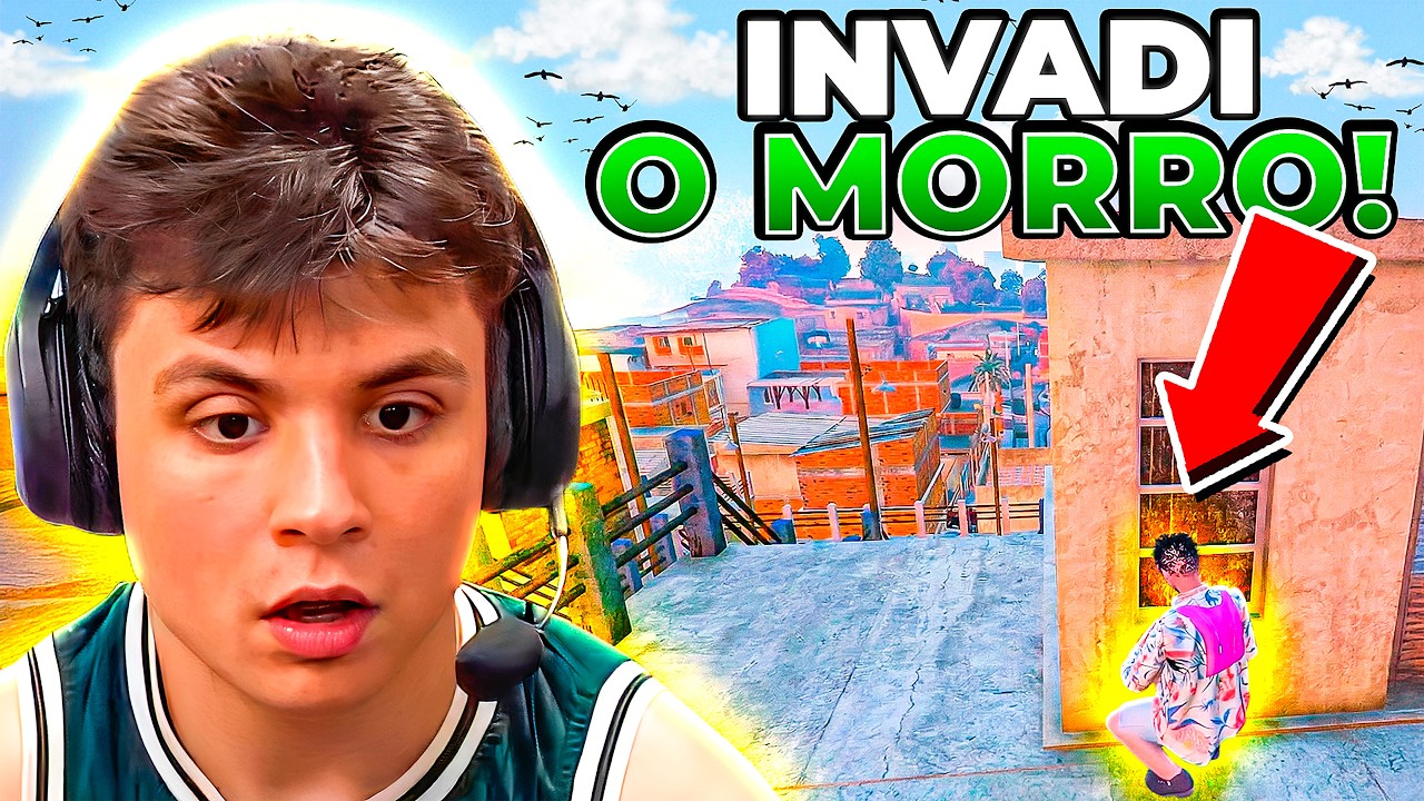 PAULINHO INVADIU o MORRO DO DELEGA no GTA RP! (Modder clips)