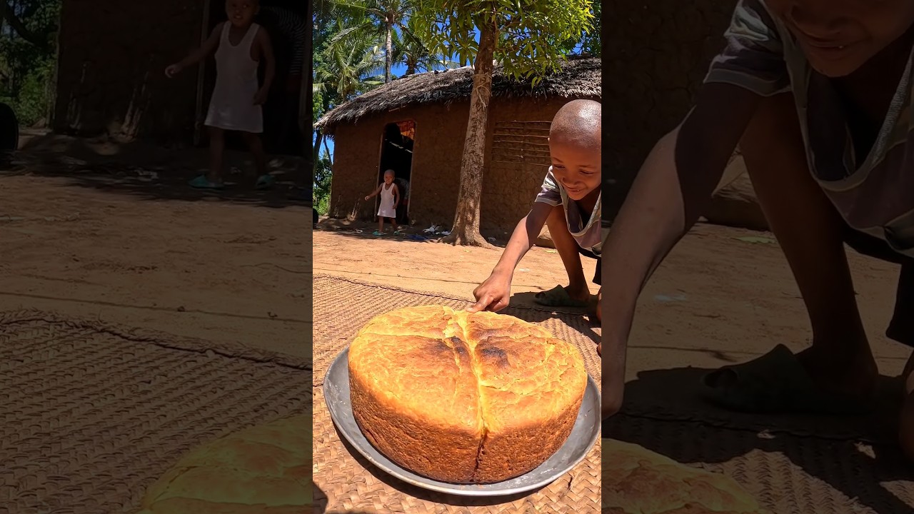 African Mom Bakes a Cake Without an Oven! Shocking Village Hack#CakeHack #VillageLife #YouTubeShorts