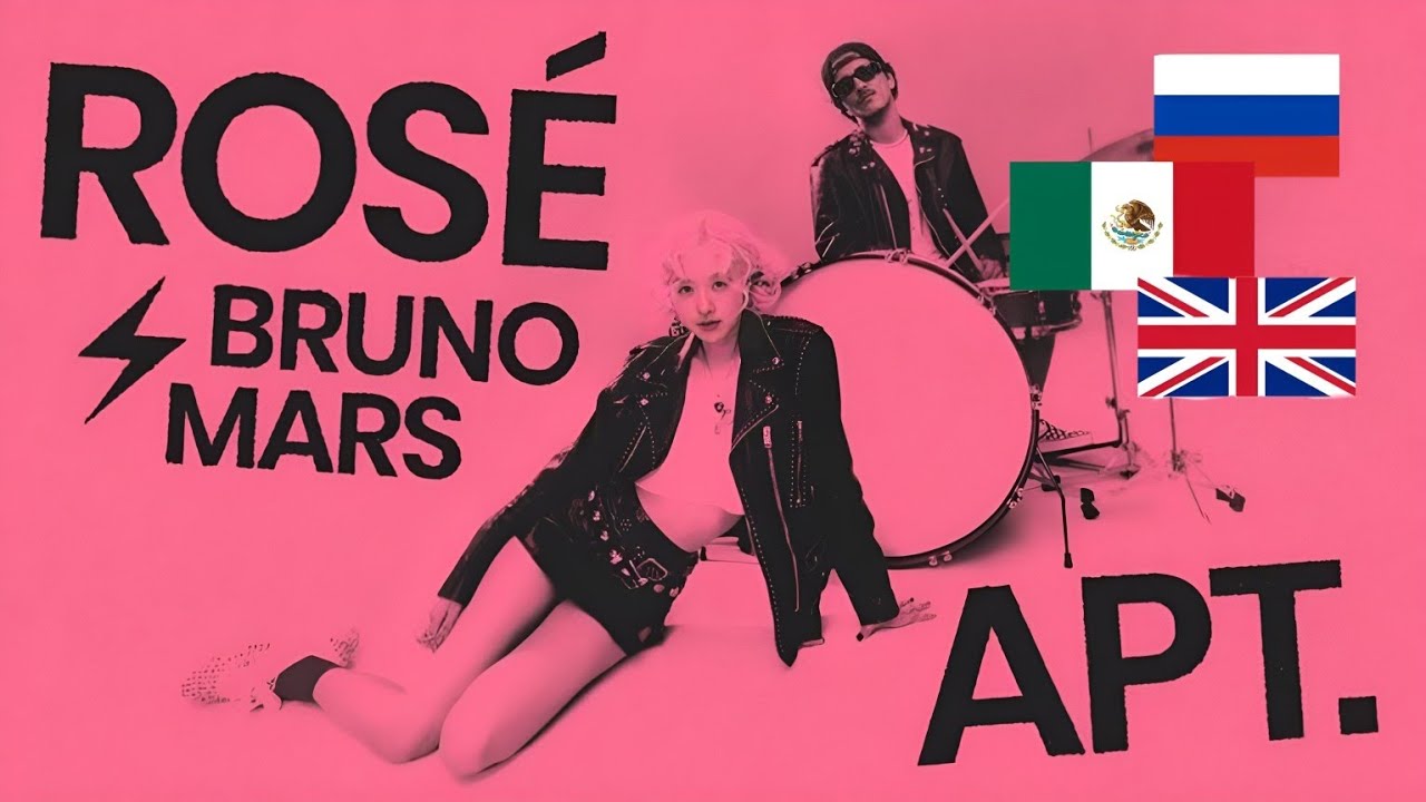 ROSÉ & Bruno Mars - APT. 💕 (Sub Español) (Lyrics) (English Subs) (ПЕРЕВОД НА РУСКИЙ) Official Video