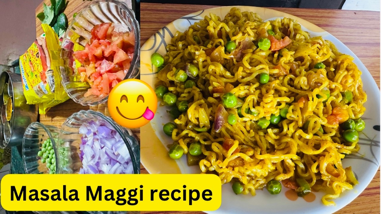 Masala Maggi Noodles Recipe wow 😮 Veg Maggi Recipe @Cookwithmukes