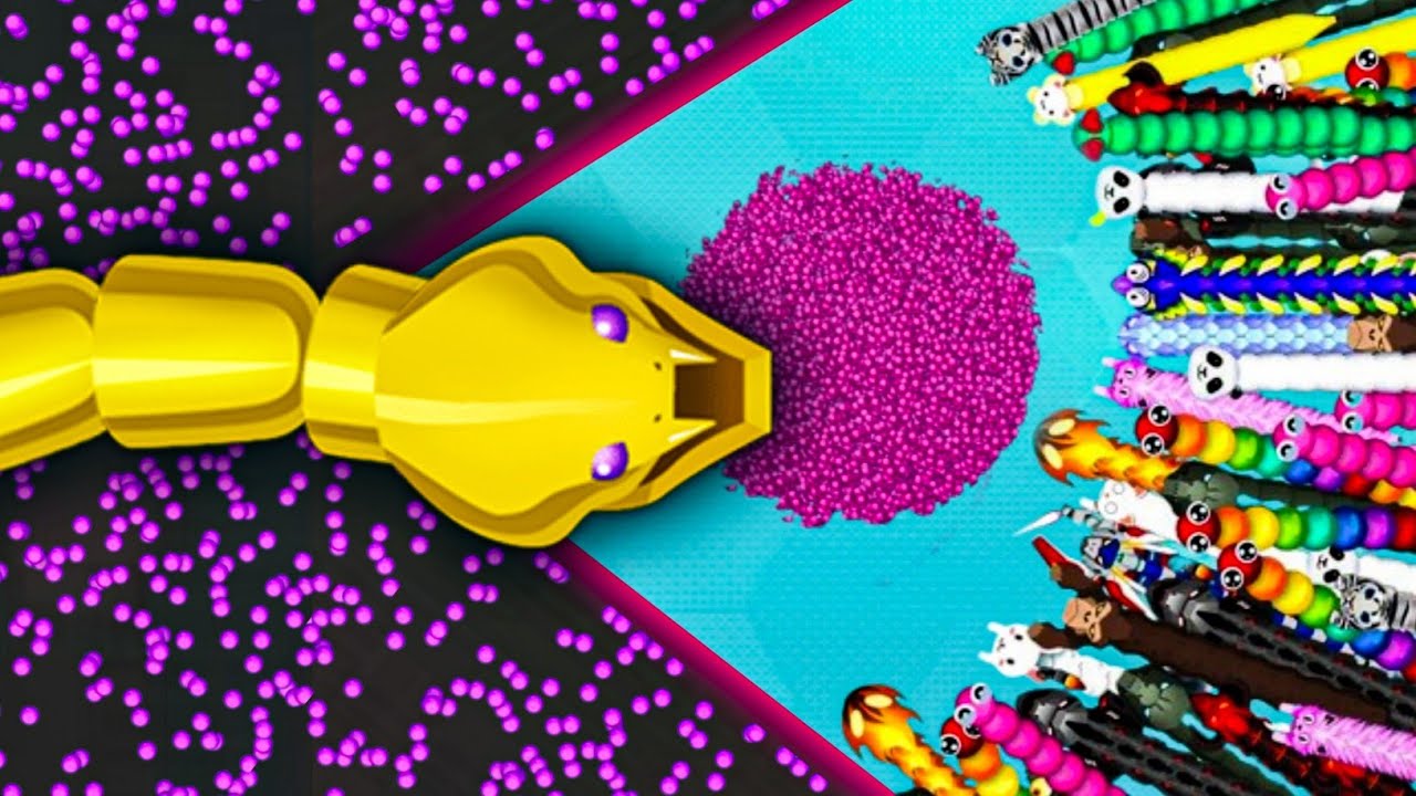 SNAKE IO🐍 KING GOLD SNAKE 🐍 VS 1000 PRO GIANT SNAKES 🐍 EPIC SNAKEIO GAMEPLAY #snakegame #games 