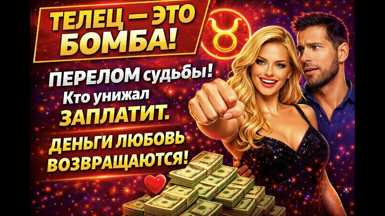 ТЕЛЕЦ Старая жизнь треснула по швам. Как 4 ДНЯ СТАНУТ РЕШАЮЩИМИ в Твоей СУДЬБЕ 2026?