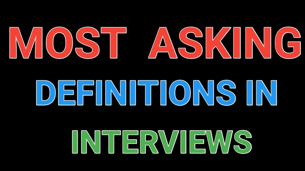 Untold secrets of Interview definitions with answers || Most Asking Definitions || Pharma Guide