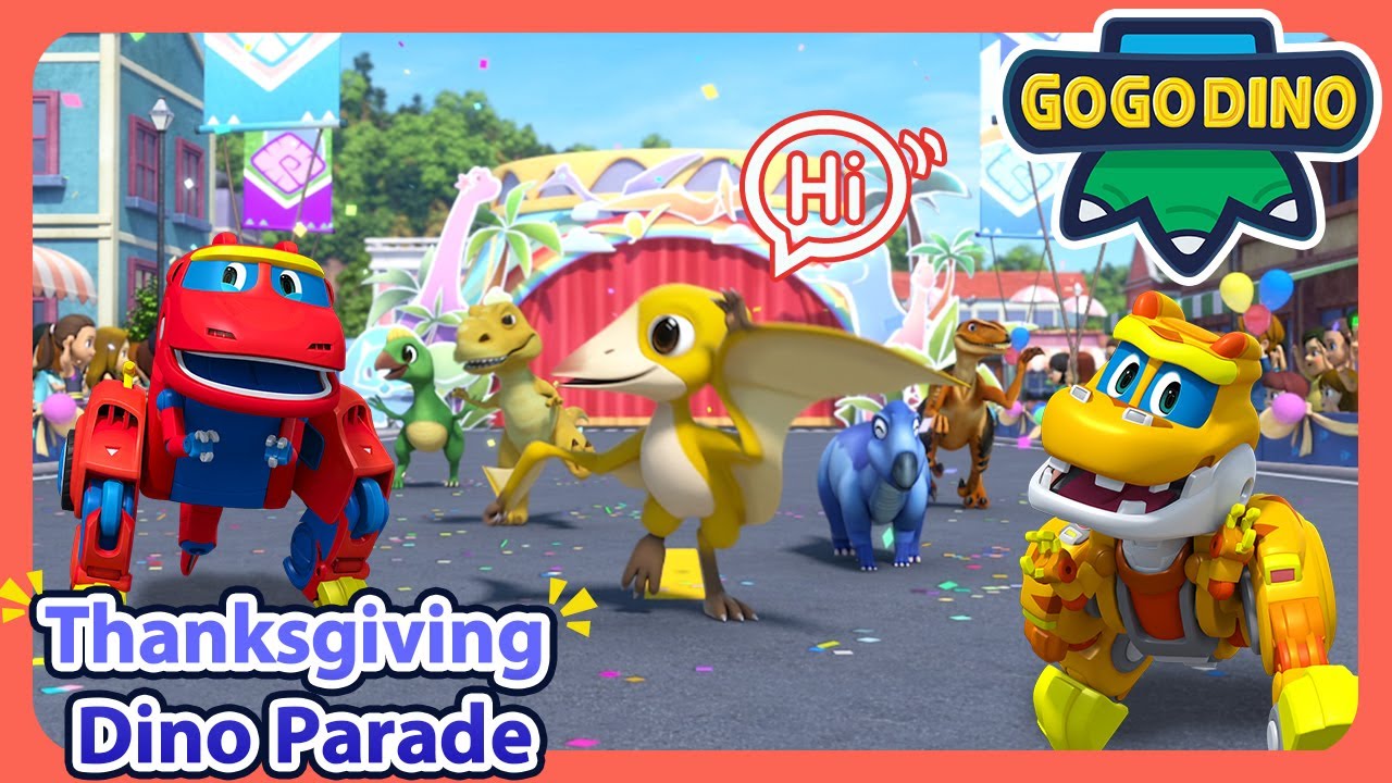 🦖帮帮龙感恩节恐龙大游行 | Go Go Dino Thanksgiving Special | Happy Thanksgiving | Dinosaurs for kids | 动画卡通
