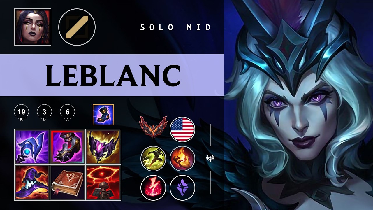 LeBlanc Mid vs Ahri - NA Grandmaster Patch 26.03