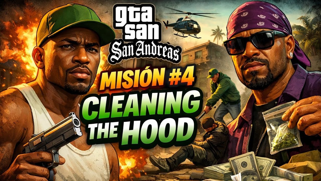GTA SAN ANDREAS: Mision #4 Cleaning The Hood