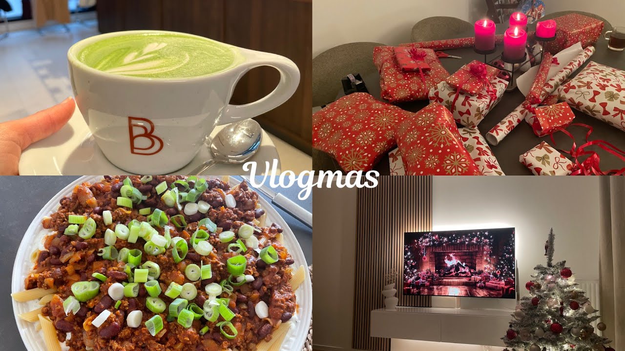 Vlogmas | Raclette | Christmas presents | Afghan Pasta | Pumpkin cake 