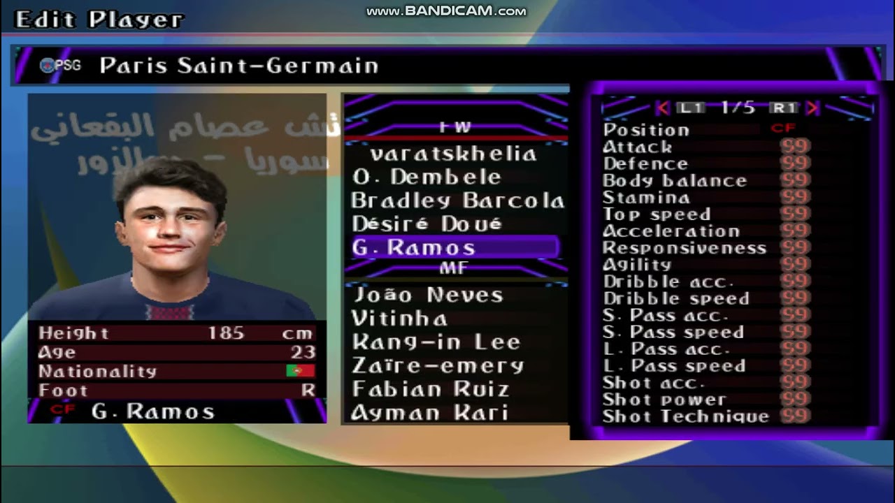 PES 2026 PS2 Power Player 1-99