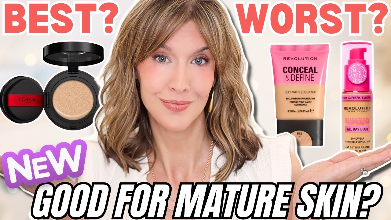 3 Best & Worst NEW Drugstore Foundations for Mature Skin | 2026 Foundation Roundup