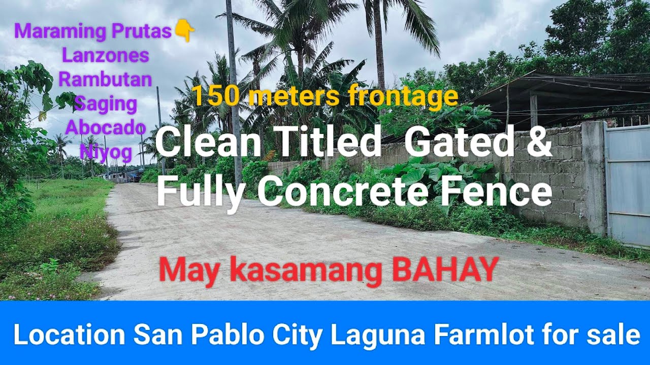 #Vlog260 FARM LOT FOR SALE CLEAN TITLED | SAN PABLO CITY LAGUNA | MAY KASAMA NG BAHAY | GATED 📍SOLD📍