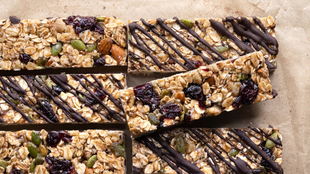 Healthy granola bars, chewy and no-bake | RFHB recipes