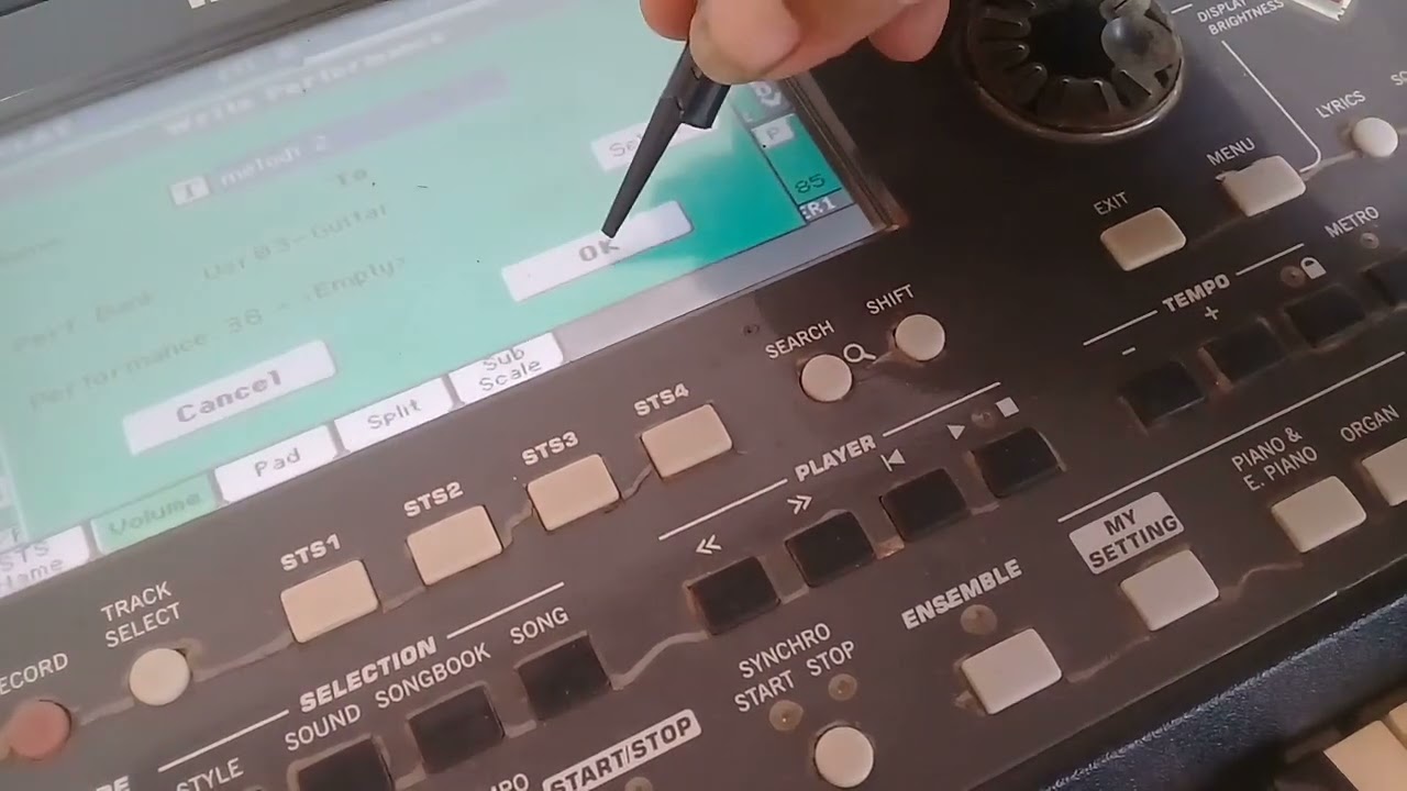 cara menyimpan dan mengatur volume di performance KORG Pa 600