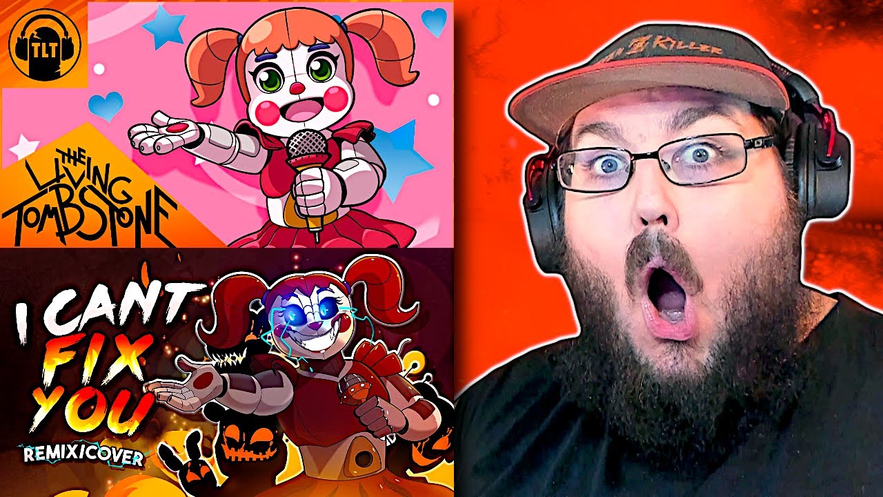 Песня из Five Nights at Freddys Sister Location «I Can’t Fix You» OG и FNAF Ремикс/Кавер #РЕАКЦИЯ...