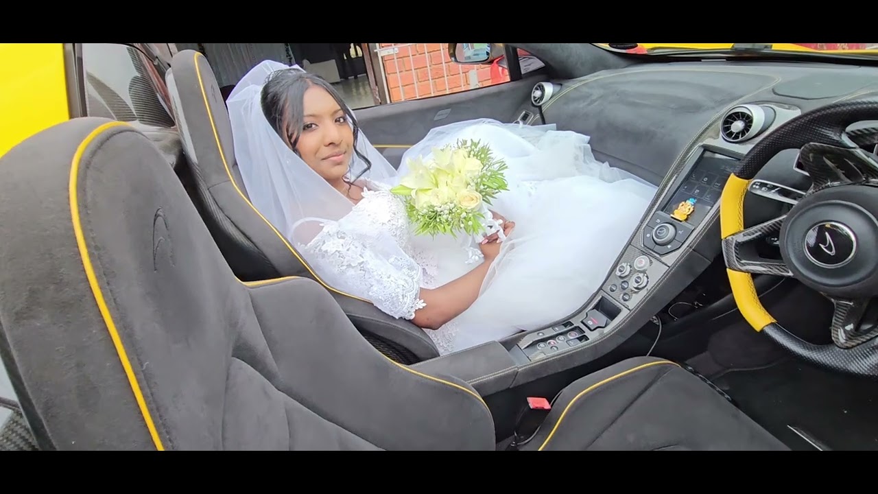 Stunning Bride's Wedding Day Moments in Marianhill Kzn -Exotic Car Hire Kzn -The Mclaren Supercar