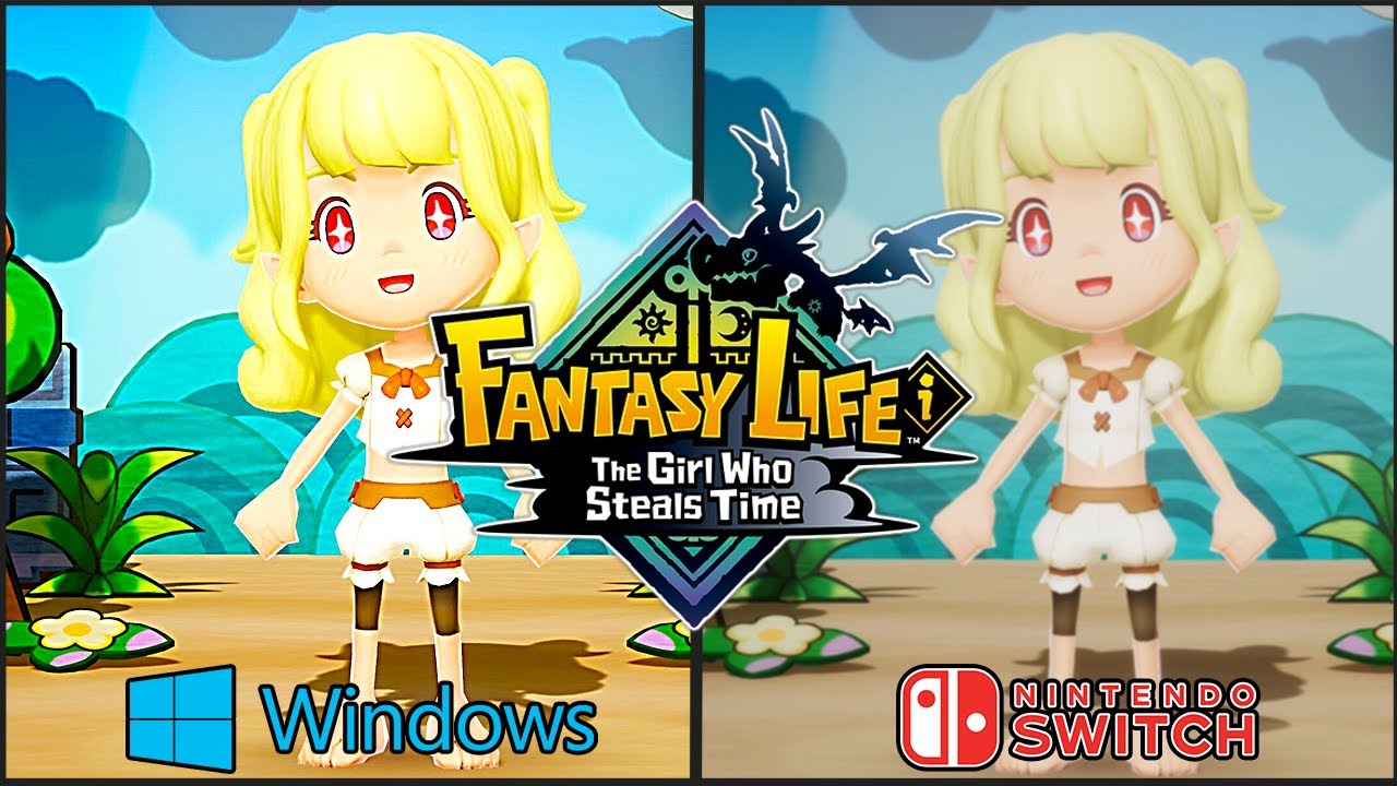 FANTASY LIFE i - RTX 5090 vs Nintendo Switch | Massive Graphics Difference?