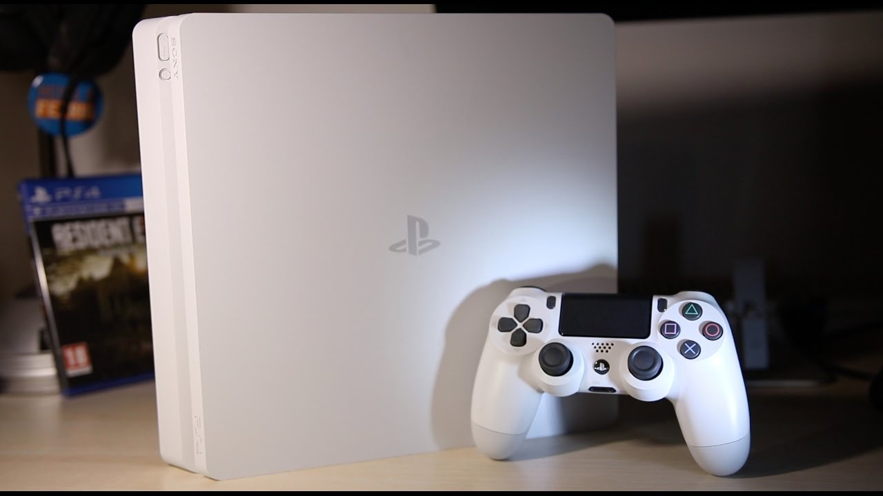 PS4 Slim Glacier White UNBOXING & First Look [ German / Deutsch ]