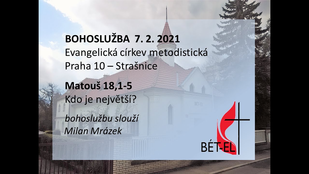 Bohoslužba 7. 2. 2021 ECM Strašnice záznam