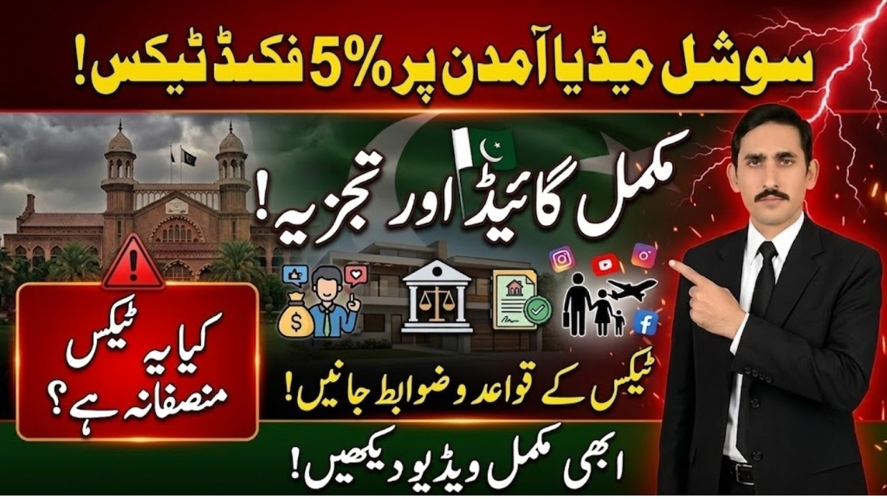 5% Tax on Social Media Income | Fixed Tax, Final Tax or Adjustable Tax? Complete Guide