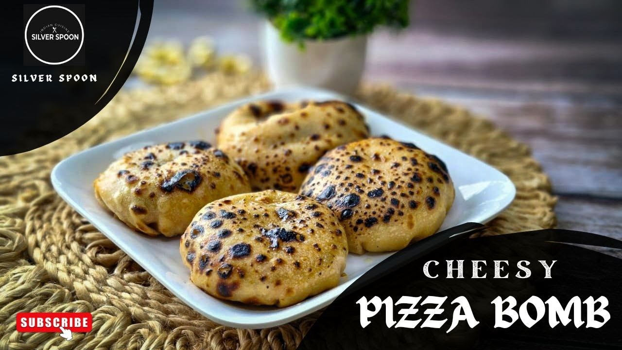 Cheesy Pizza bombs recipe | Veg pizza bomb recipe | Pizza Pops | No Oven | Snacks ~ Silver Spoon