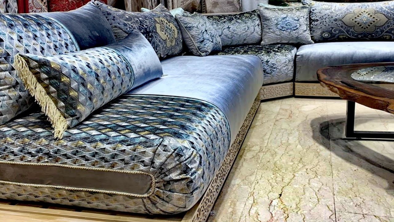 الصالون المغربي😍 ب تصاميم وتقنيات جديدة ومميزة بألوان  داااافئة🌟 salons marocain 2021