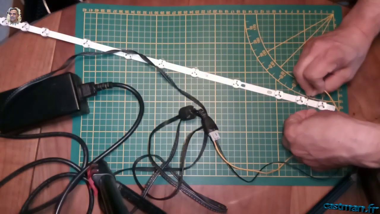 Tester les barres LED de votre TV LCD en panne, la solution de castman pour 0 €