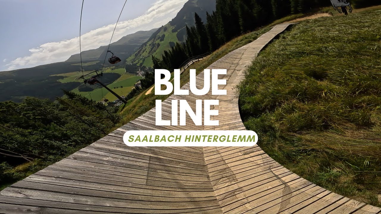 Blue Line Flow Trail Bikepark Saalbach Hinterglemm Austria 🇦🇹 POV RAW Full run