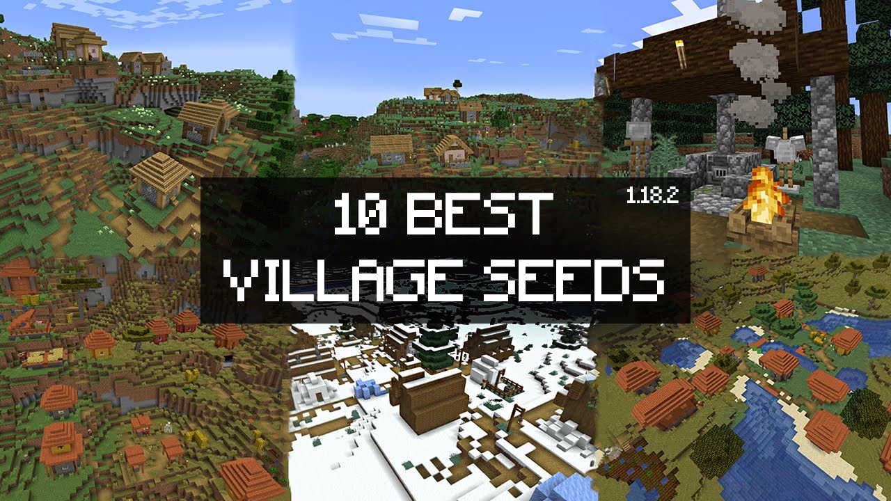 TOP 10 NEW VILLAGE SEEDS FOR MINECRAFT 1.18.2 (JAVA & BEDROCK EDITION )