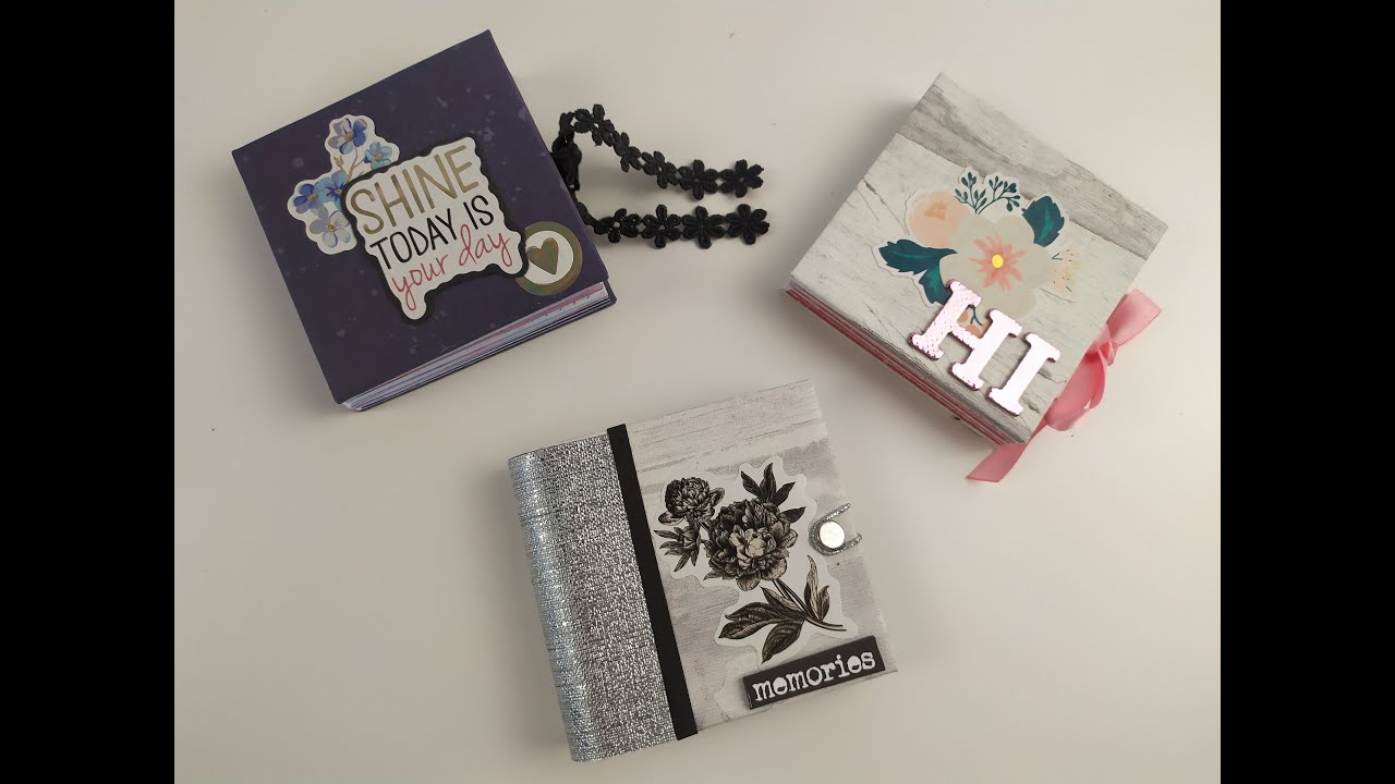 Mini - álbum con una sola hoja de scrap