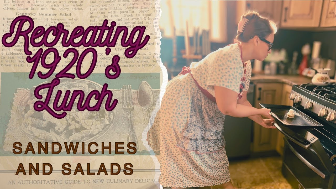 Recreating Vintage 1920s Lunches: Orange Chestnut Salad; Ghost Sandwiches