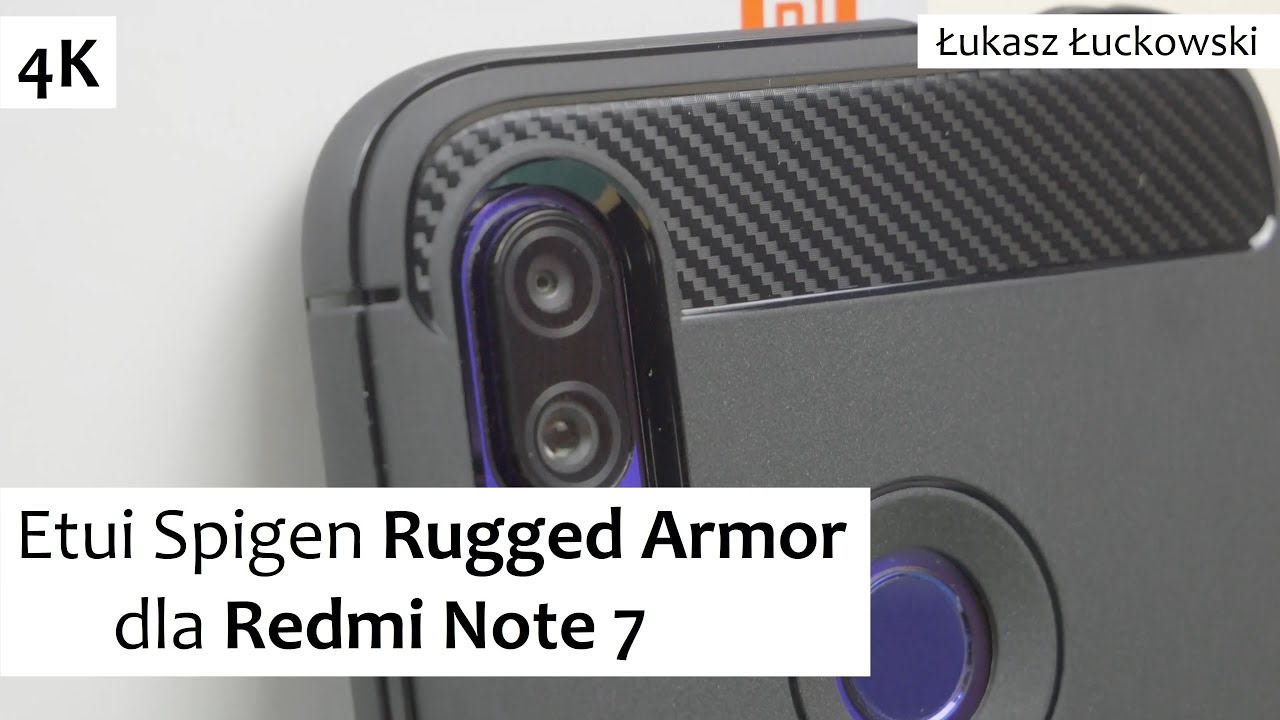 Wytrzymałe etui Spigen Rugged Armor dla Redmi Note 7
