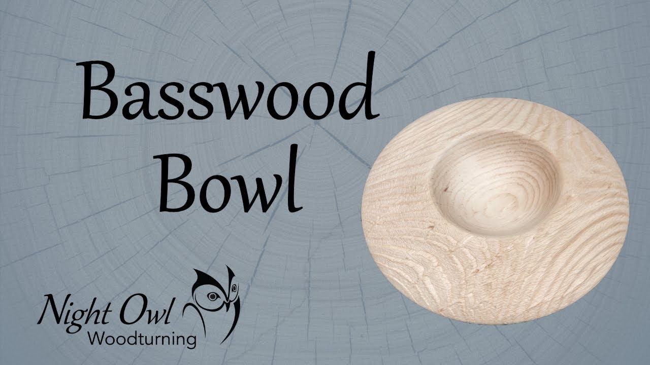 Turned Basswood Bowl