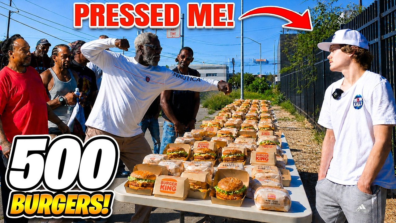 500 Whoppers For The Homeless! (I GOT PRESSED!)