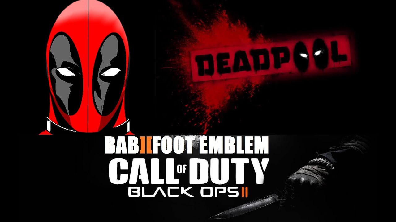 COD Black Ops 2 Emblem Tutorial -  Deadpool