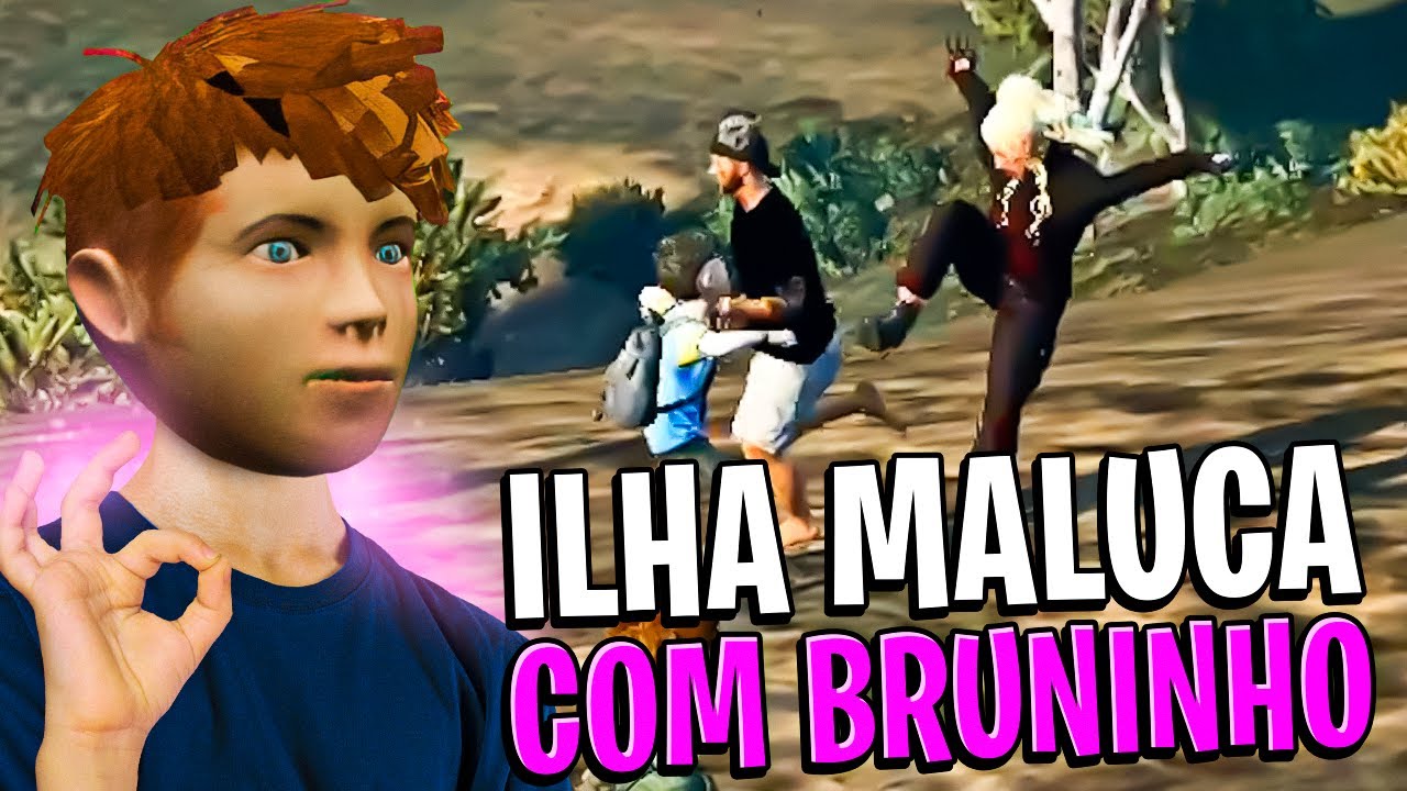 LOBINHO E BRUNINHO NA ILHA MALUCA! - GTA RP