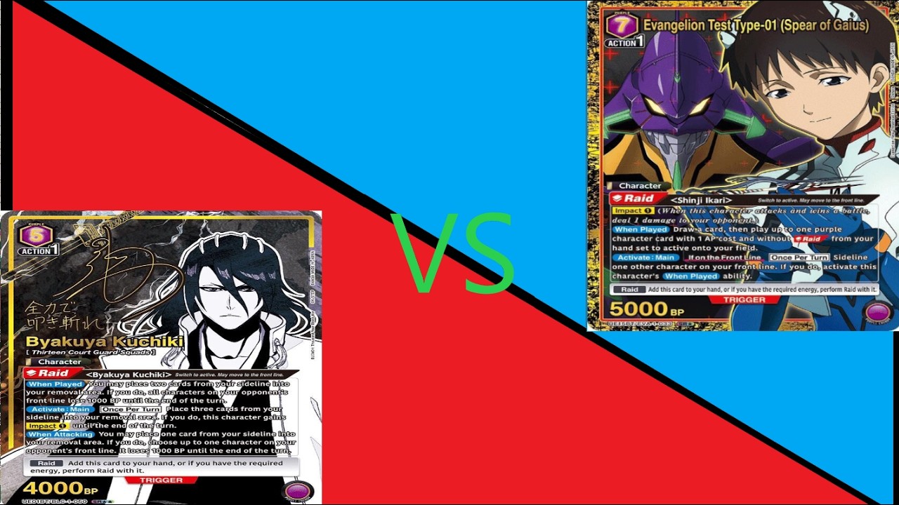Union Arena Locals 02/26 Round 2 Purple Bleach (Byakuya) vs Purple Evangelion (Gaius)