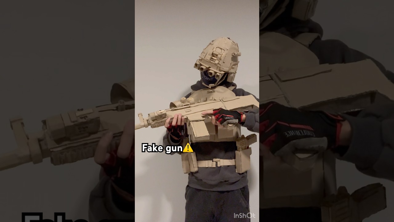 New Cardboard loadout part 2 #fakegun #cardboard #cardboardgun #loadout #cosplay
