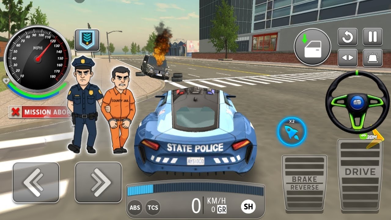 Open World Police Chase | 3D Driving SimulatorPolice Car Simulator Gameplay | Real Chase Mission